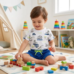 Conjunto Infantil Camiseta Short Radical White | Menino - loja online