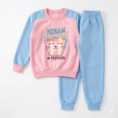 Imagem do Conjunto Moletom Infantil Blusa E Calça Dreaw Blue | Menina