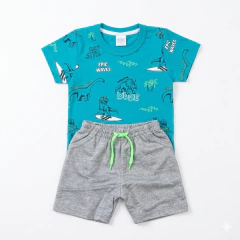 Conjunto Infantil Camiseta Short Radical Blue | Menino