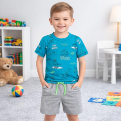 Conjunto Infantil Camiseta Short Radical Blue | Menino - comprar online