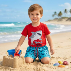 Conjunto Infantil Camiseta E Short Under Sea Red | Menino - comprar online