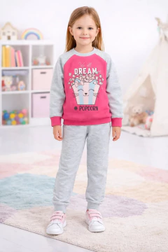 Conjunto Moletom Infantil Blusa E Calça Dreaw Gray | Menina - comprar online