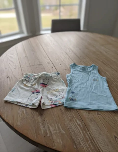 Imagem do Conjunto Bebê Regata e Short Verão Leve Blue | Menina