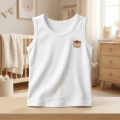 Camiseta Regata 100% Algodão com Bordado | Menino P, M, G na internet