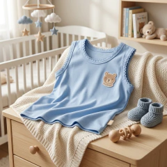 Imagem do Camiseta Regata 100% Algodão com Bordado | Menino P, M, G