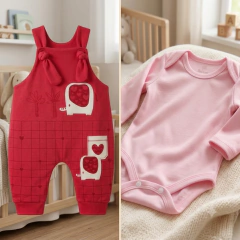 Macacão Jardineira Longa + Body Longo Algodão Premium | Menina na internet