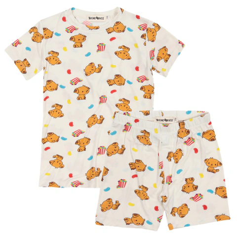 Conjunto pijama infantil curto OS CHOCOLIX