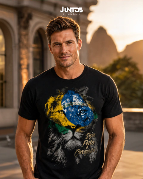 CAMISETA EXG LEÃO BRASIL • PRETA