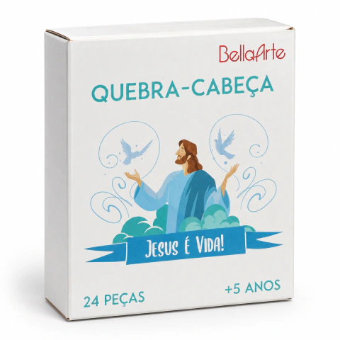 Quebra-Cabeça Jesus é Vida - 24 Peças - Bella Arte