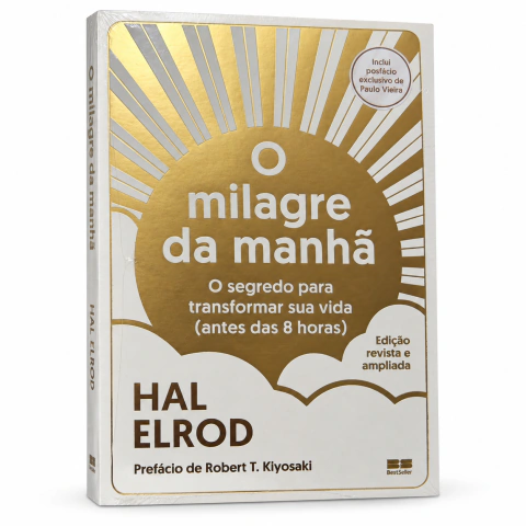 O Milagre da Manhã Capa Dourada - Hal Elrod