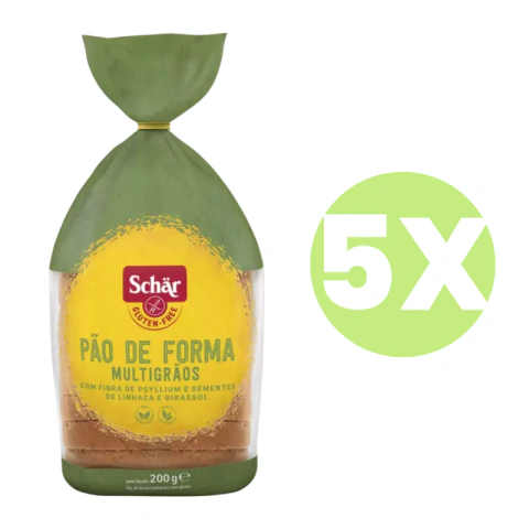 Pão de Forma Multigrãos Sem Glúten Schar 200g *Val.050926 - Armazem Zero Glúten