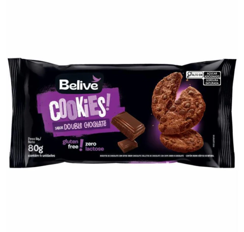 Cookies Double Chocolate SG e SL Belive 80g