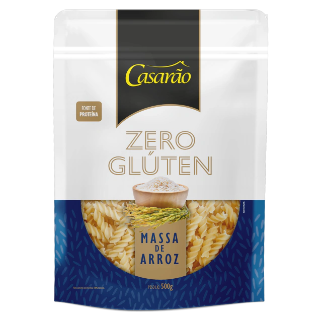 Macarr&atilde;o Fusilli Premium Sem Gl&uacute;ten Casar&atilde;o 500g