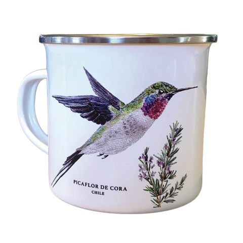 Tazón Enlozado Colibrí de Cora