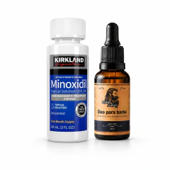 Kit- Minoxidil Kirkland 5% + Óleo para barba