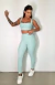 Conjunto Calça Allure com Bolso + Top Alça Grossa Verde Menta - comprar online