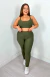 Conjunto Calça Basic Top Douglas Verde Militar