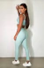 Conjunto Calça Allure com Bolso + Top Alça Grossa Verde Menta
