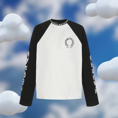 Chrome Hearts Horseshoe Longsleeve White/Black (Encargo)