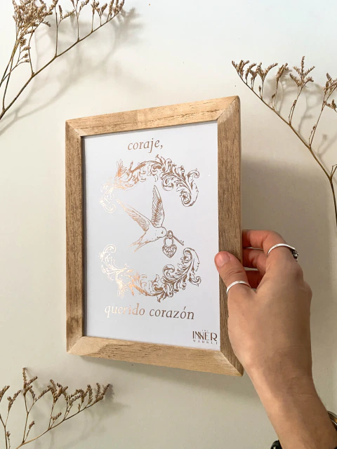 Cuadro Coraje Corazón