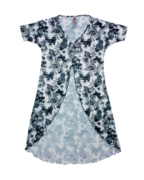 ・Blusón largo estampado para mujer - Modelo Las Vizcainas
