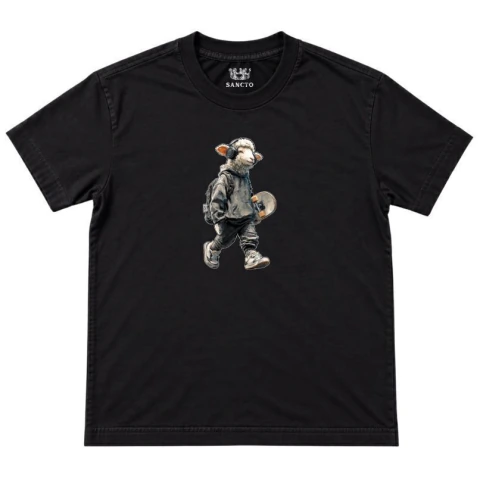 Camiseta Oversized Sancto Slim - Ovelha Menino