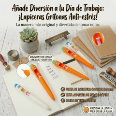 Lapicera zanahoria gritona-antiestres - comprar online