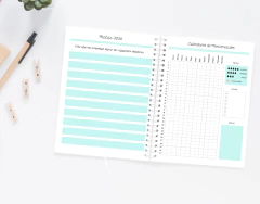 Imagen de AGENDA SEMANAL EDITABLE EN CANVA 2026- FECHADA- TAPA DE REGALO