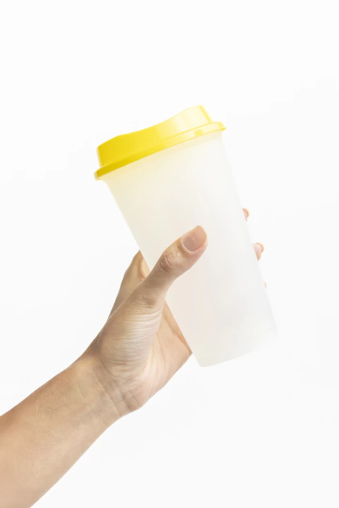10 Vasos Reutilizables 16 Oz Color Fijo + Tapas + Popotes - comprar en línea
