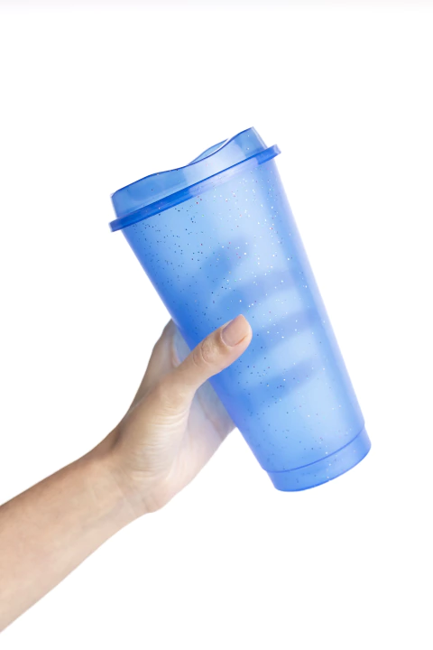 70 Vasos Glitter Color 24 Oz + Tapas + Popotes - comprar en línea