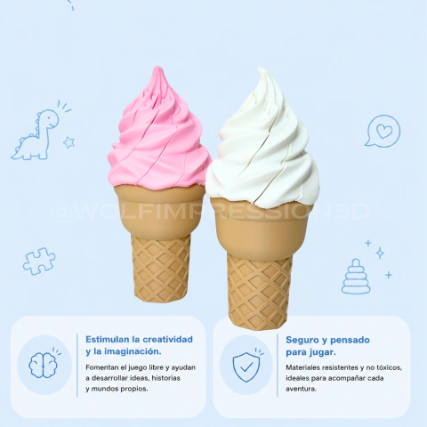 FIDGET HELADO 3D PARA NIÑOS