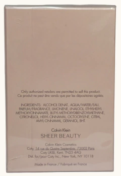 PERFUME CALVIN KLEIN SHEER BEAUTY - comprar en línea