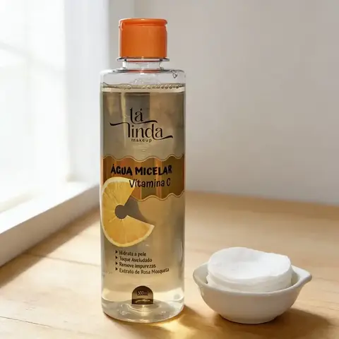 Água Micelar Vitamina C Tá Linda Makeup 300ml