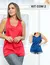 Kit com 2 Camisetas Fitness Feminina em Dry Fit Cavada - loja online