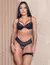 Conjunto Sensual Feminino Sutiã com Bojo e Calcinha de Renda com Tule - loja online