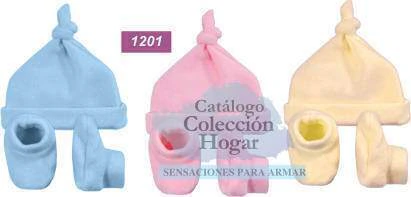 SET DE ESCARPINES Y GORRITOS CON NUDO - ART 1003143 (A2656)