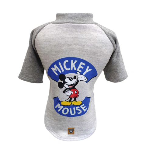 MOLETOM DISNEY MICKEY MOUSE CINZA COM AZUL FÁBRICA PET TAM 6