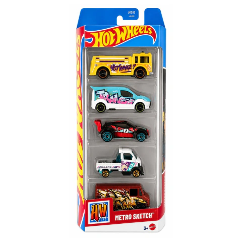 HotWheels Pack x5 Autos Mattel 1806/7