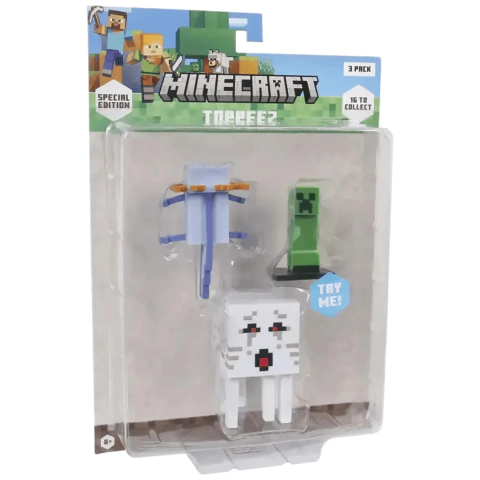 Blister Pack 3 Personajes Minecraft Topeez