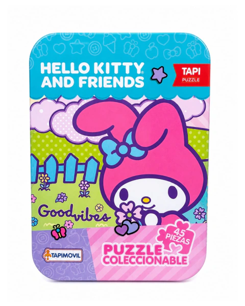 Rompecabezas 45 piezas en lata Hello kitty KTY09859 - comprar online