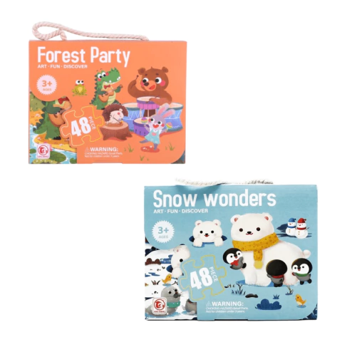 Puzzle 48 Piezas Nieve - Bosque