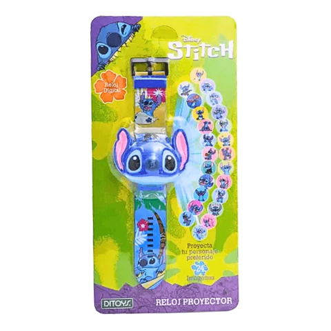 Reloj Digital 3D con Proyector Stitch Ditoys 2914