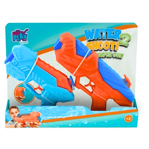 Pistola De Agua X2 Water Shoot Super Gum Isakito IKOUT0011 - comprar online