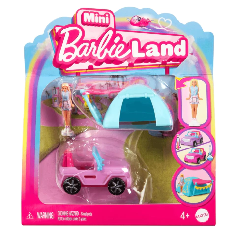 Barbie Mini Barbie Land Vehiculos Con Accesorios Hyf38