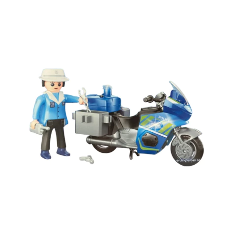 Set Motocicleta + Figura Coleccionable Policías - Na201789 - Jugueterías Cachavacha
