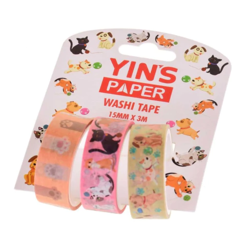Washi Tape Animais 15mmx3m YinsPaper