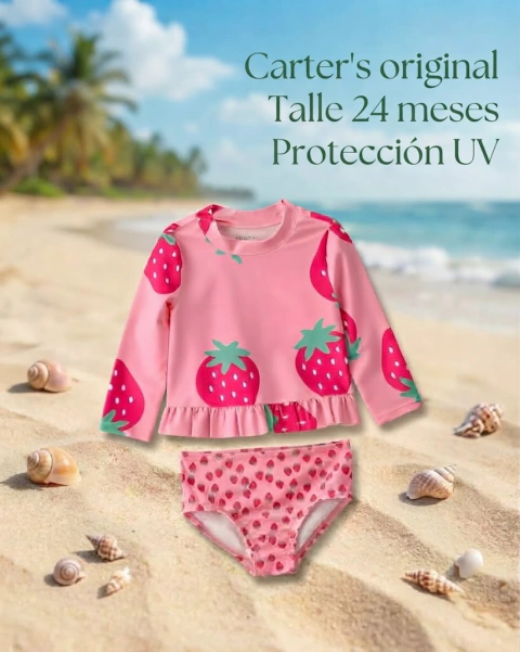 MALLA 2 PIEZAS CARTER"S FRUTILLA