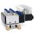 BLOCO MANIFOLD PNEUMÁTICO 4 VÁLVULAS SOLENOIDE 5/2 VIAS 1/4" 220V COMPLETO