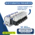 BLOCO MANIFOLD PNEUMÁTICO 6 VÁLVULAS SOLENOIDE 5/2 VIAS 1/4" 24V COMPLETO na internet