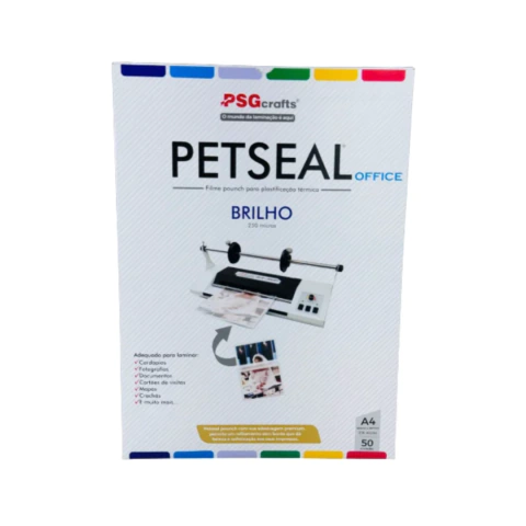 PETSEAL OFFICE – A4 250 mic (0,10 mm) | Filme para Plastificação Térmica – Brilho - comprar online